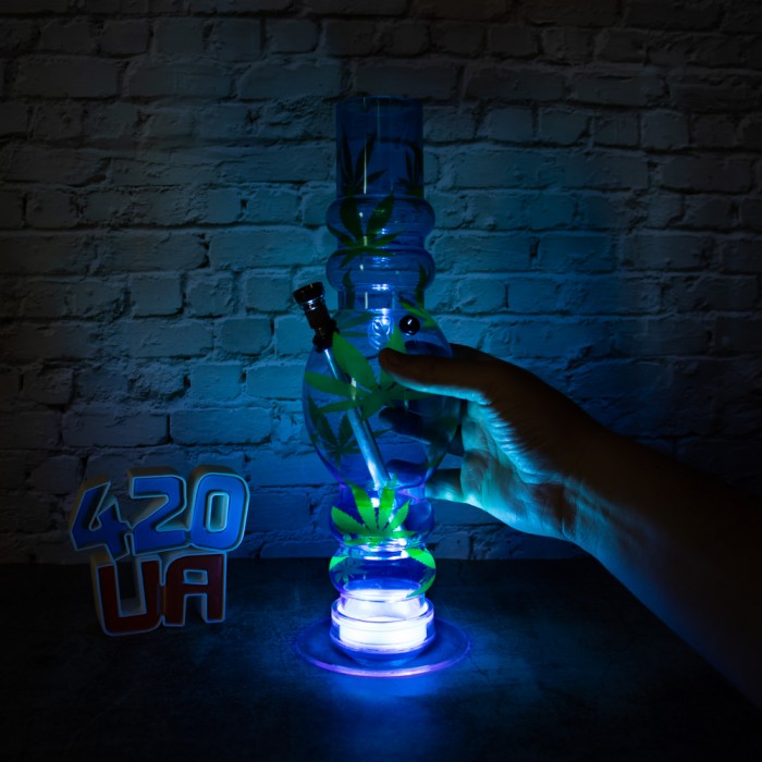 Акриловий бонг для куріння Water Bomb Синій
