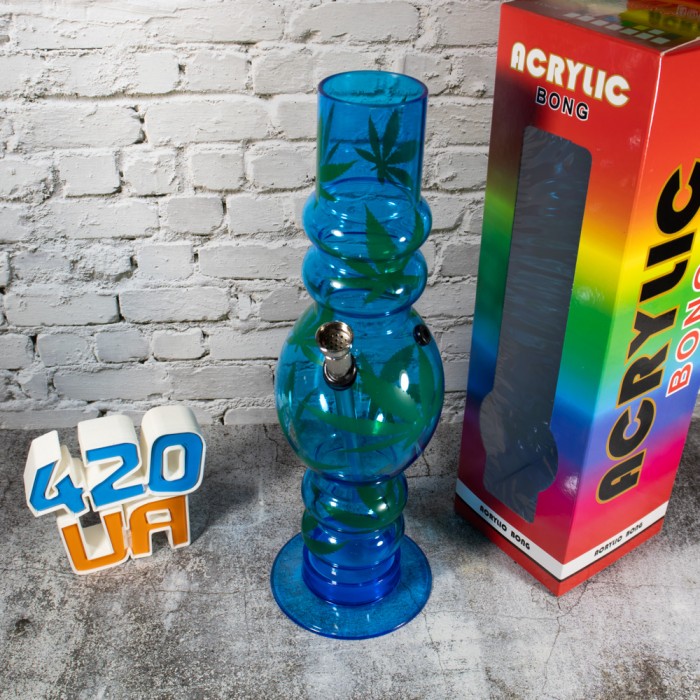 Акриловий бонг для куріння Water Bomb Синій
