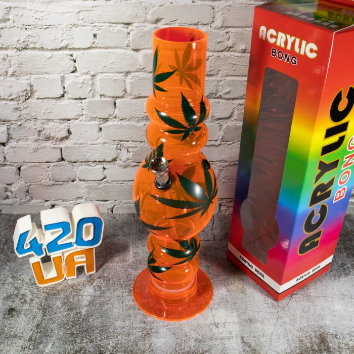 Великий бонг для куріння Помаранчевий Water Bomb