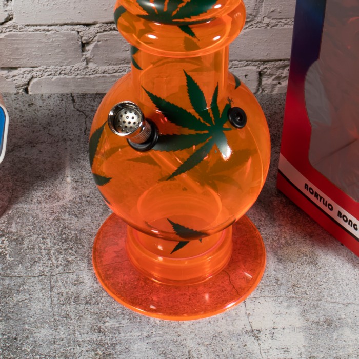 Великий курильний бонг 32 см Glow Orange