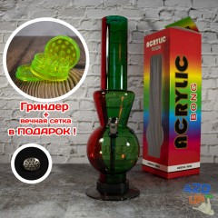 Бонг 32 см акриловий Розтаман для куріння трави + Подарунок