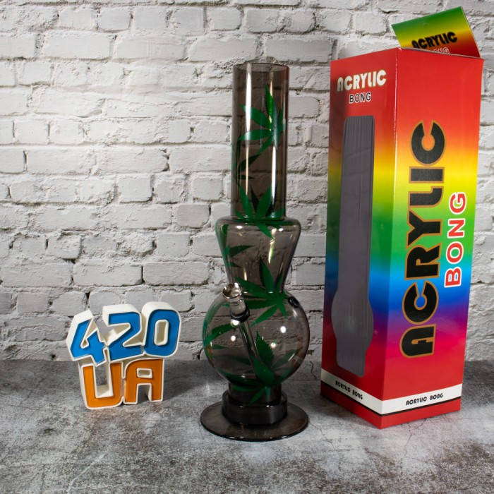 Бонг акриловий 32см Party Led Black