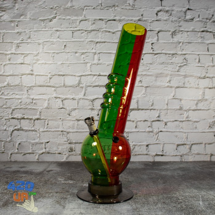 Великий акриловий курильний Бонг Happy Rasta