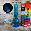Бонг с лед подсветкой 32 см Glow синий Аппарат из акрила для курения