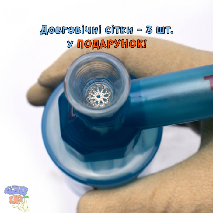 Бонг Top puff 2 з тубусом Синій
