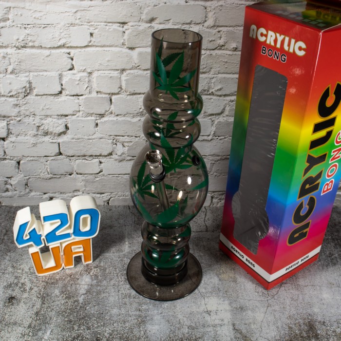 Чорний курильний бонг 32см Water Bomb