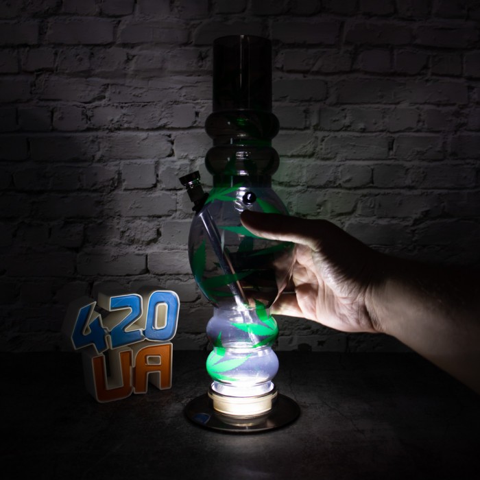 Чорний курильний бонг 32см Water Bomb