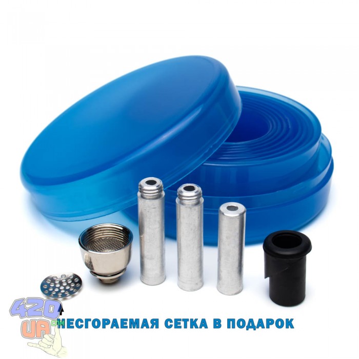 Портативний складний акриловий бонг Турист синій