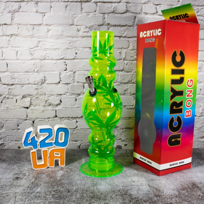 Бонг, що світиться 32см Water Bomb Салатовий