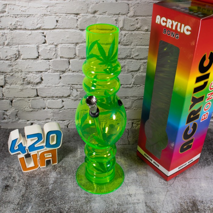 Бонг, що світиться 32см Water Bomb Салатовий