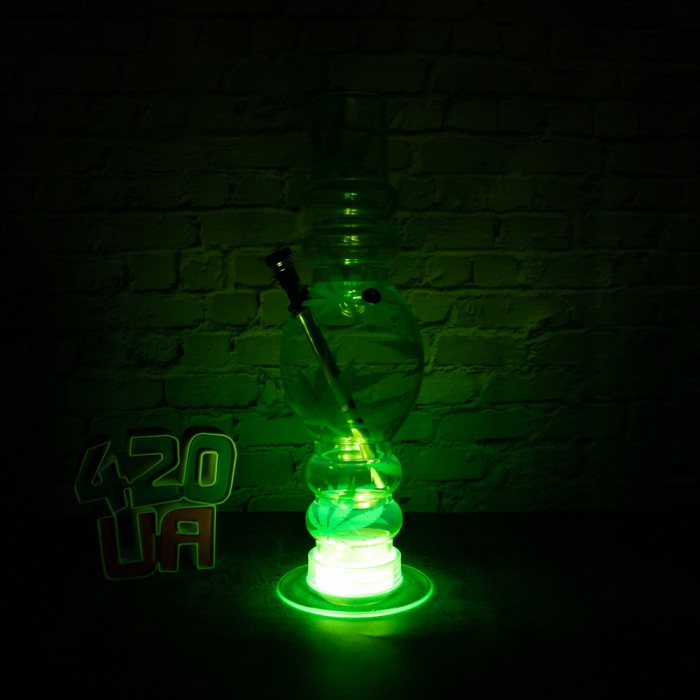 Бонг, що світиться 32см Water Bomb Салатовий