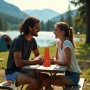 Телескопический акриловый бонг Турист оранжевый для курения