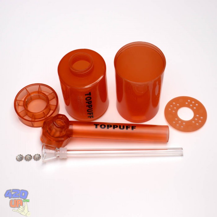 Бонг Top puff 2 у тубі Помаранчевий
