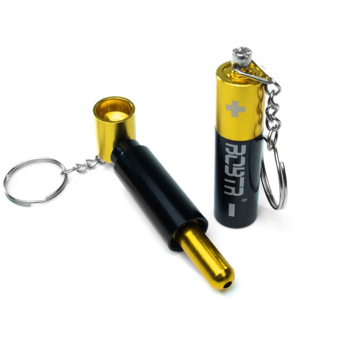 Трубка для куріння Батарейка Gold з маскуванням під брелок