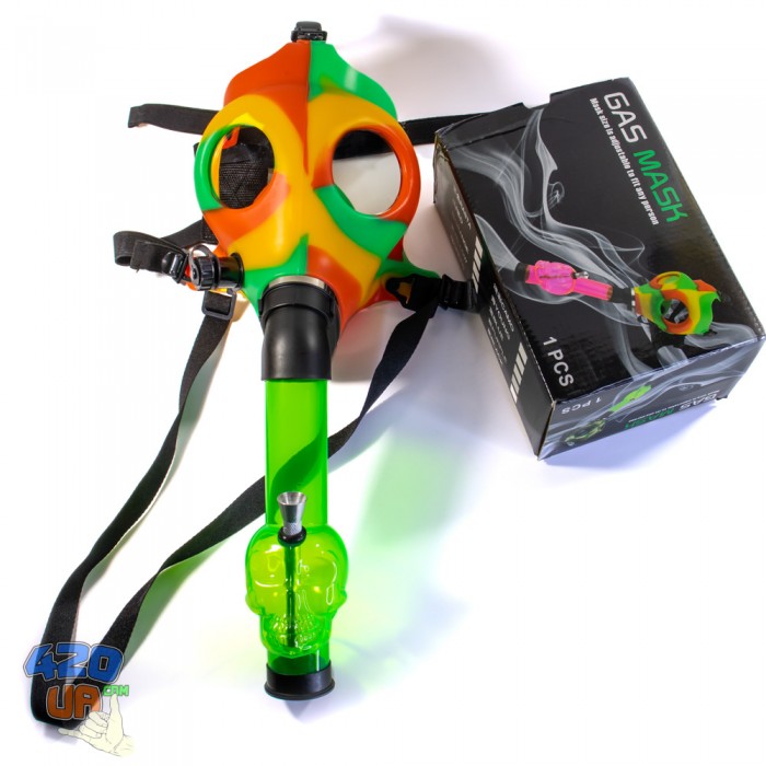 Курительный Бонг маска Противогаз Crazy Mask 420