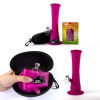 Небьющийся силиконовый курительный Бонг Пурпурный Бро 23 см + Подарки