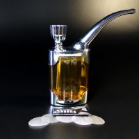 Портативний курильний бонг MOD 420 Бурштиновий