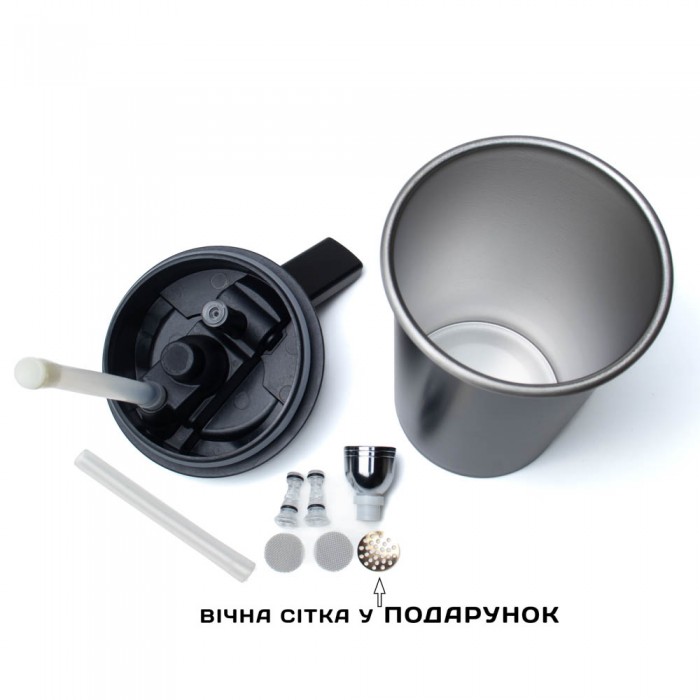 Стелс Бонг для курения Термокружка Черный