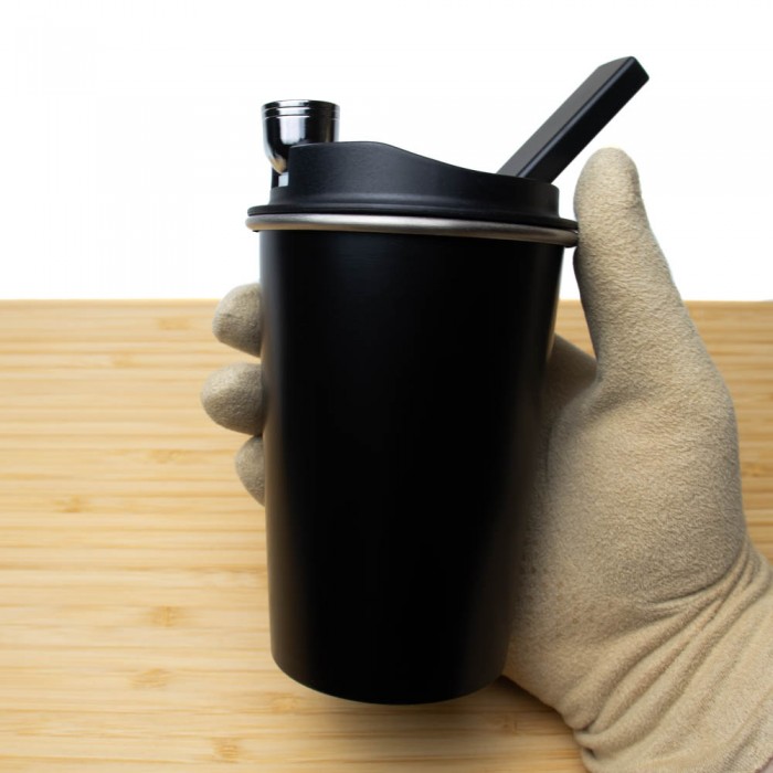 Стелс Бонг для курения Термокружка Черный