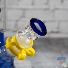 Glass Bowl Elegant bong 14,5 mm Синя чаша для бонга + негорюча сітка