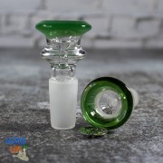 Стеклянный колпак для бонга 14 мм Elegant Green чаша + супер сетка!