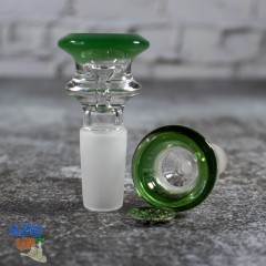 Скляний ковпак для бонга 14 мм Elegant Green чаша + супер сітка!