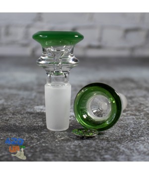 Стеклянный колпак для бонга 14 мм Elegant Green чаша + супер сетка!