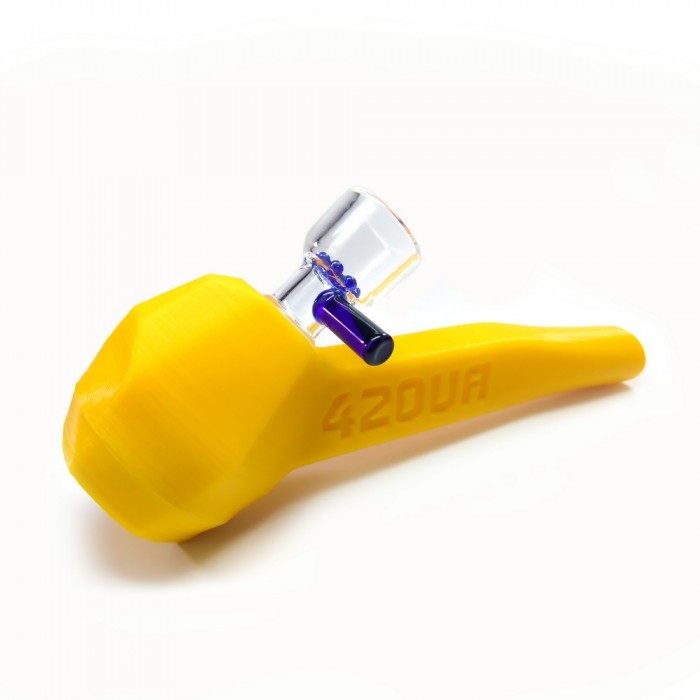 Курильна трубка бонг 2 в 1 Easy Stoner 420UA Yellow