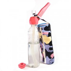 Трубка баблер 2 в 1 Easy Stoner 420UA Pink