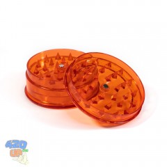 Акриловий червоний гріндер 60 мм із відсіком для зберігання.