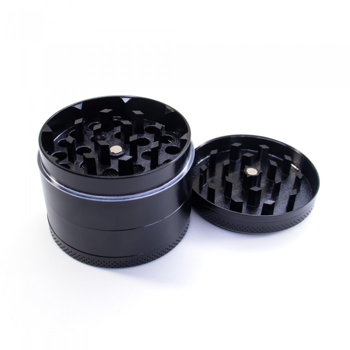 Черный гриндер диаметром 50мм из четырех частей 