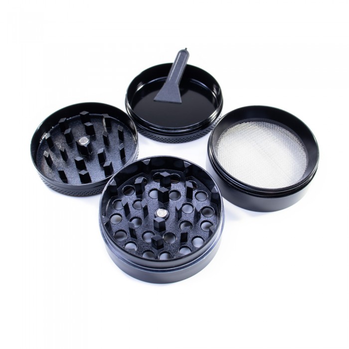 Черный гриндер диаметром 50мм из четырех частей 