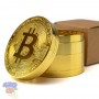 Гриндер с гравировкой Bitcoin диаметром 63мм 4 части