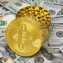 Гриндер с гравировкой Bitcoin диаметром 63мм 4 части