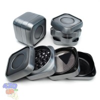 Гриндер безрезьбовой Cube Silver 63 мм магнитный измельчитель для шишек