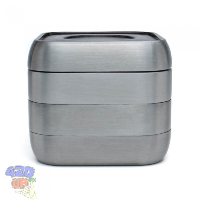 Гріндер для трав Cube Silver 63 мм