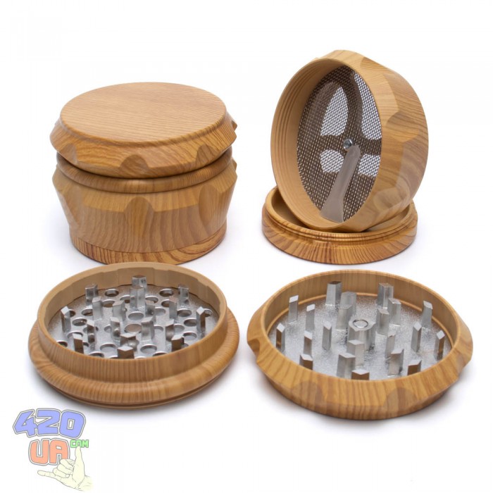 Гріндер для трав Wood 420 світлий Гріндер для трав Wood 420 світлий