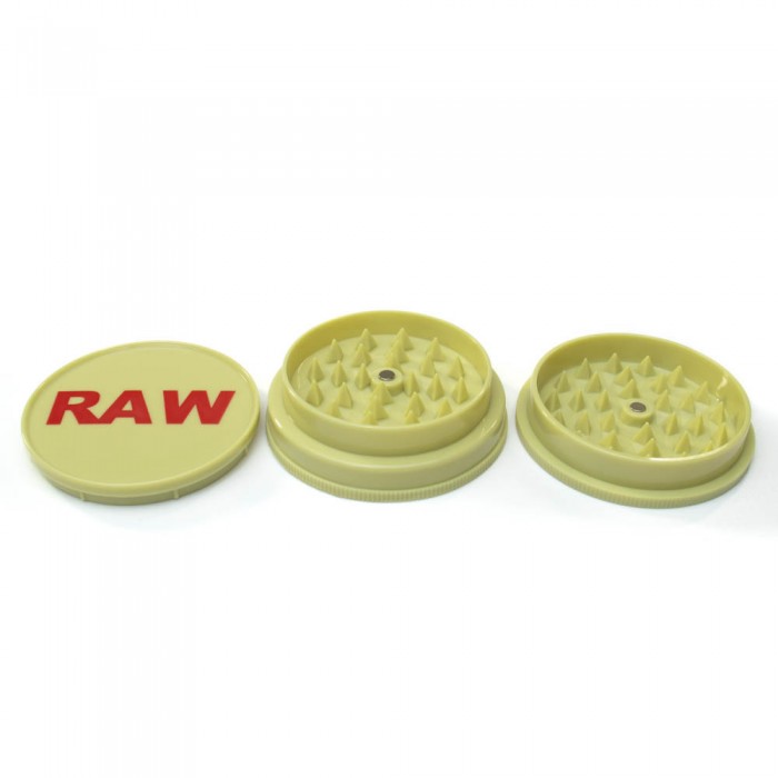 Гріндер RAW Magnetic No.1 60мм для трав, жовтий хакі