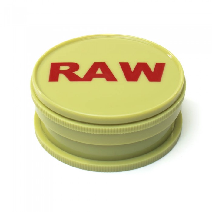 Гріндер RAW Magnetic No.1 60мм для трав, жовтий хакі