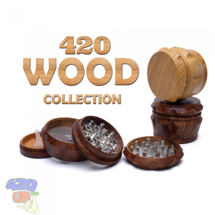 Ручной измельчитель для табака Wood 420