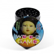 Большой крешер 63мм Weed Game 4 части Черный гриндер для травки