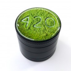 Гріндер 40мм з металу Кіф 420 для подрібнення шишок 4 частини з сіткою