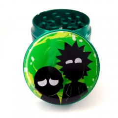 Зеленый гриндер для шишек Rick and Morty 40 мм металлический 4 части