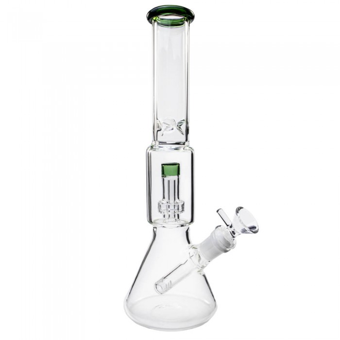 Бонг скляний для куріння Beaker Dome Matrix 32 см Green