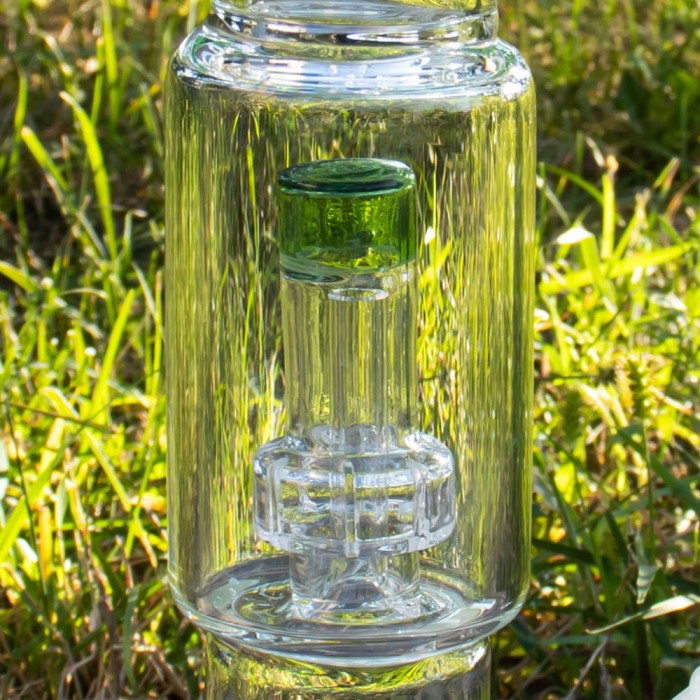 Бонг скляний для куріння Beaker Dome Matrix 32 см Green
