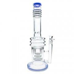 Бонг стеклянный Honeycomb Tower 45см Blue