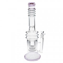 Бонг стеклянный Honeycomb Tower 45см Pink