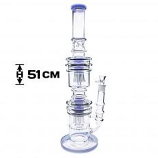 Бонг скляний Octopus 51см Blue