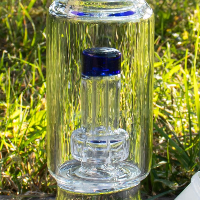 Бонг скляний для куріння Beaker Dome Matrix 32 см Blue