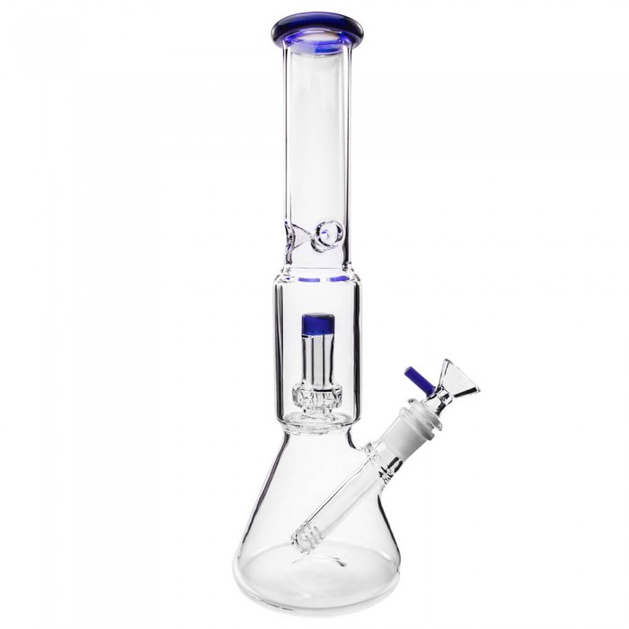 Бонг скляний для куріння Beaker Dome Matrix 32 см Blue